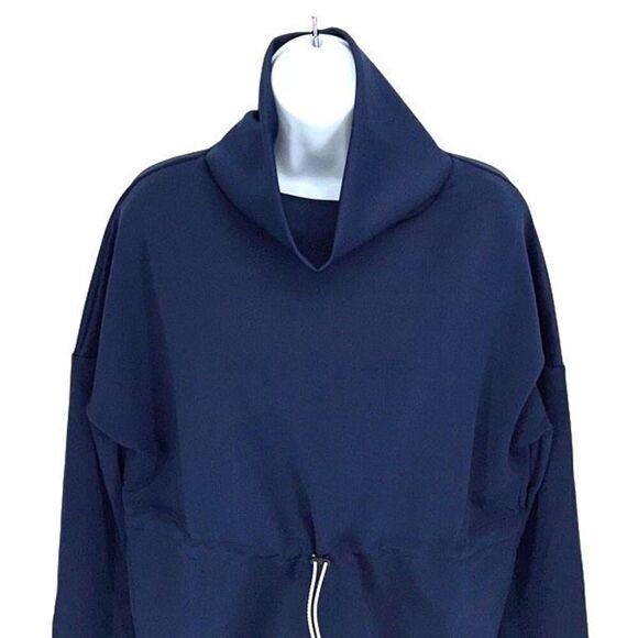 Addison Bay Womens Iverson Pullover Drawstring Waist Sweatshirt Blue Small NWT - Picture 3 of 11